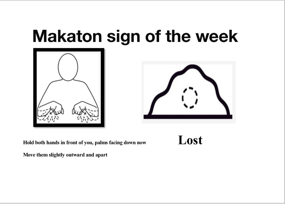 Makaton sign of the week - Lost